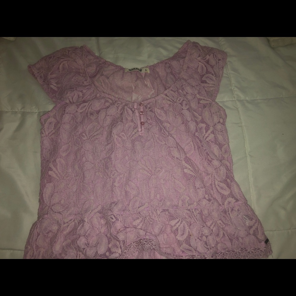 Eyelet lace blouse